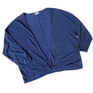 J. Jill XL Women's Navy Blue Lightweight Knit Cardigan